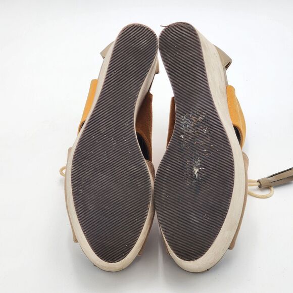 Divided by H&M Cutout Lace Up Platform Wedges Size 8 - Picture 7 of 10